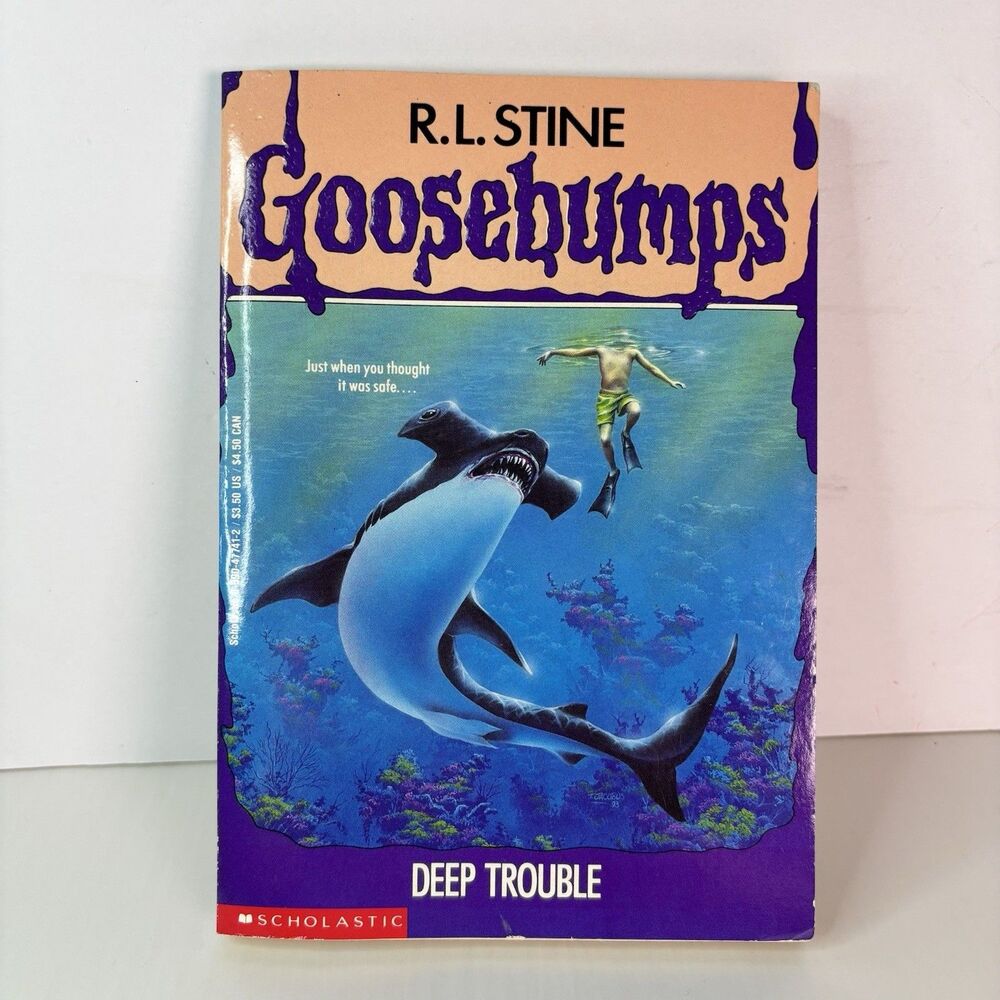 Goosebumps Book #19 Deep Trouble  R.L. Stine Scholastic 1st Ed Vintage 1994